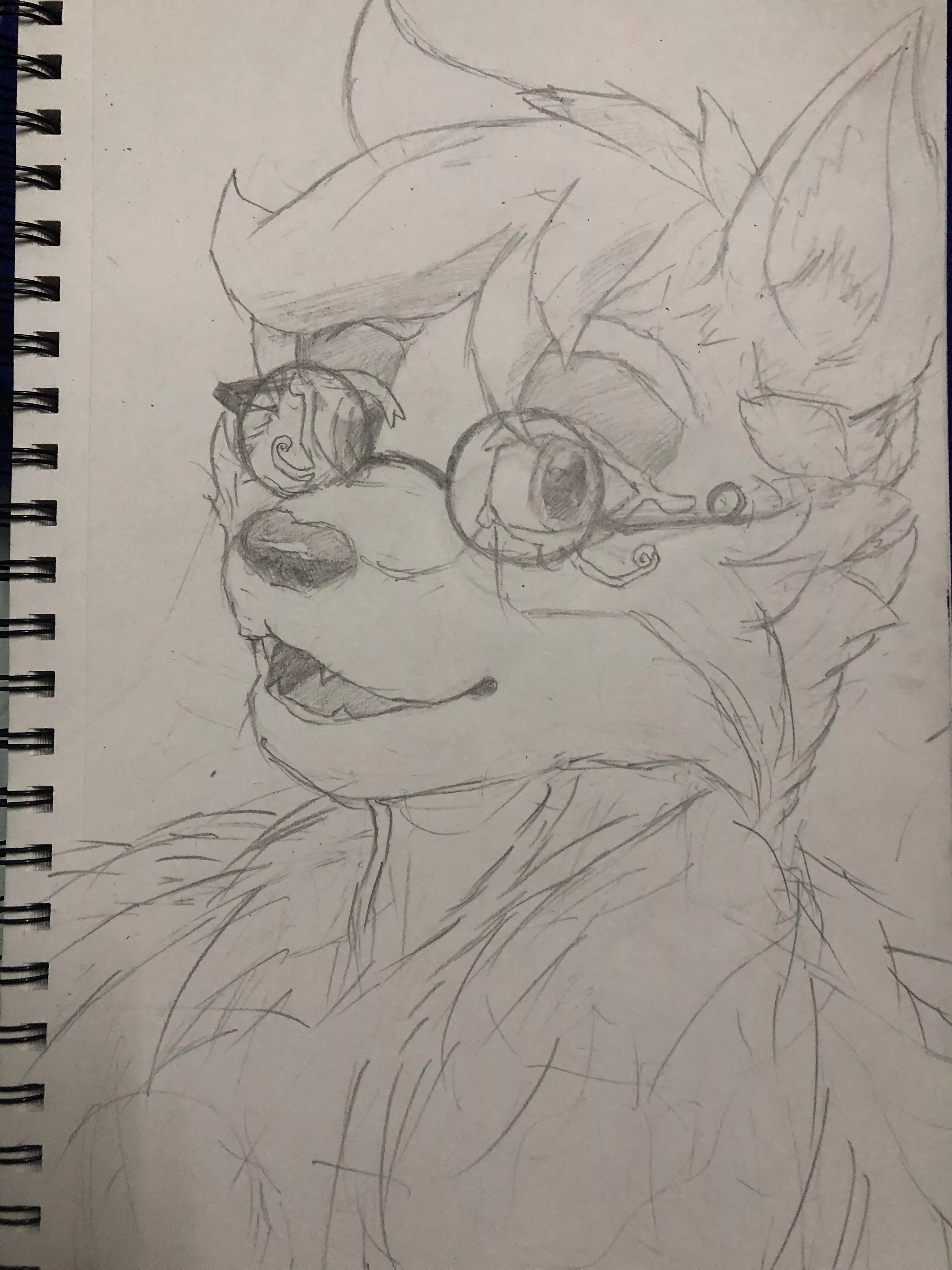 Drew my first fursona:3 posted by Atlas_Bread