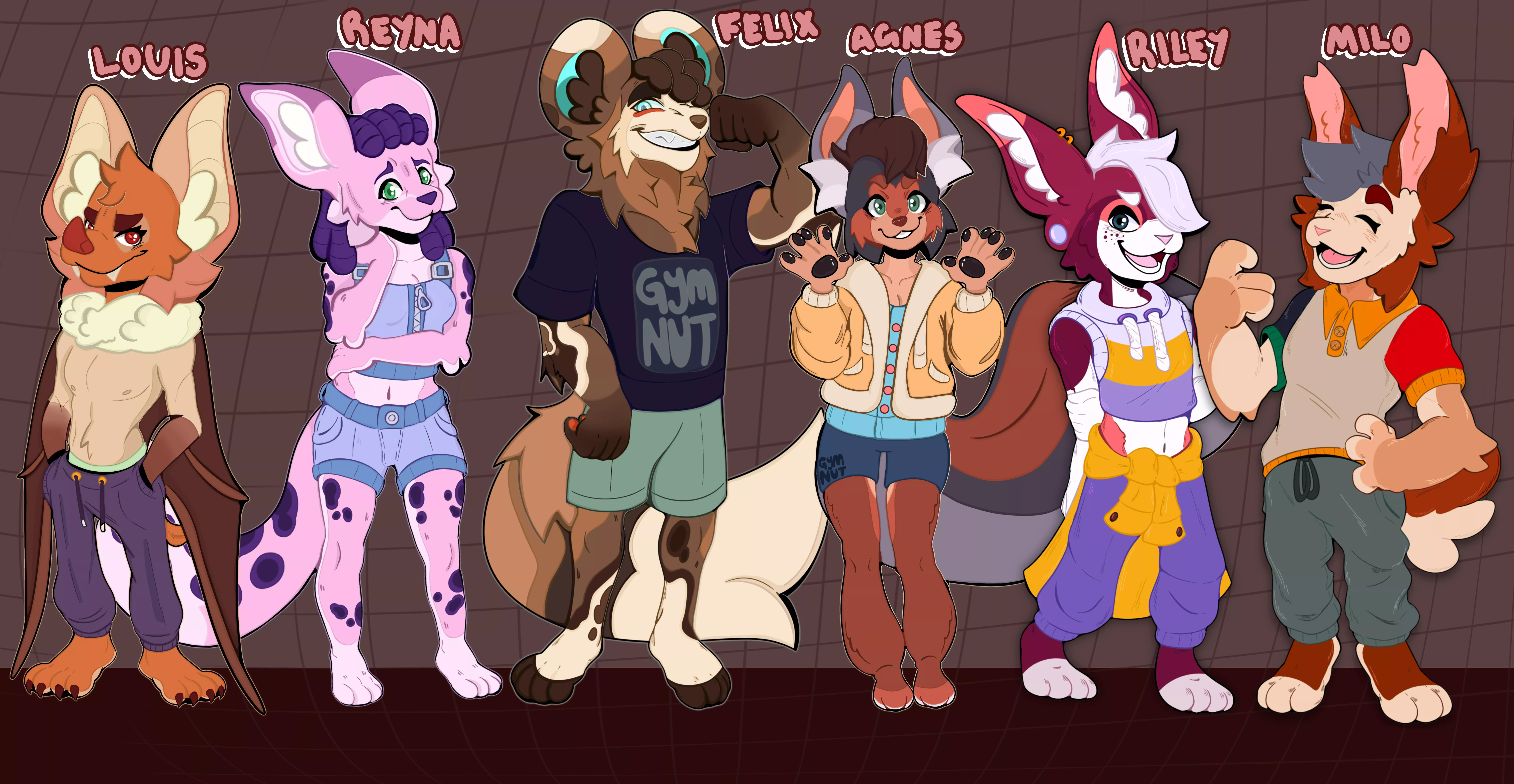 I drew all of my OCs..Who’s your fave…? ;~; posted by peluchifox