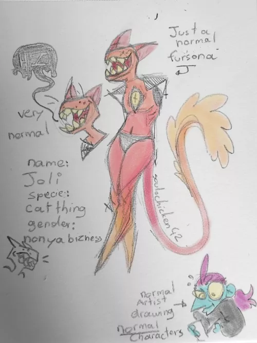 Just a normal fursona, what do you guys think? by Soulchicken42