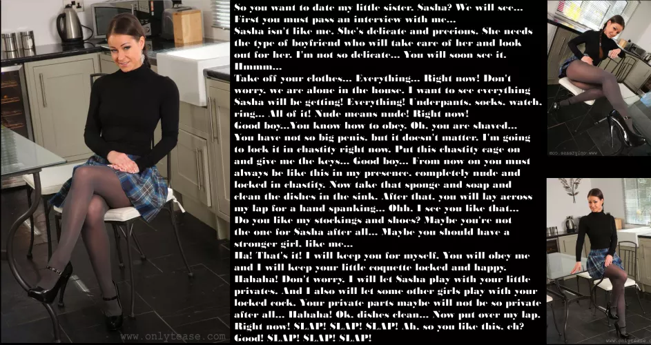 Nude in chastity in the kitchen by Setting_Logical