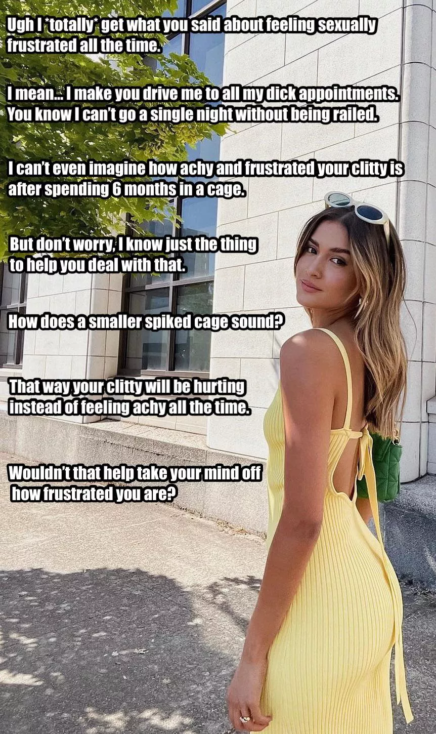 she’s very sympathetic to your needs posted by PetAFrog