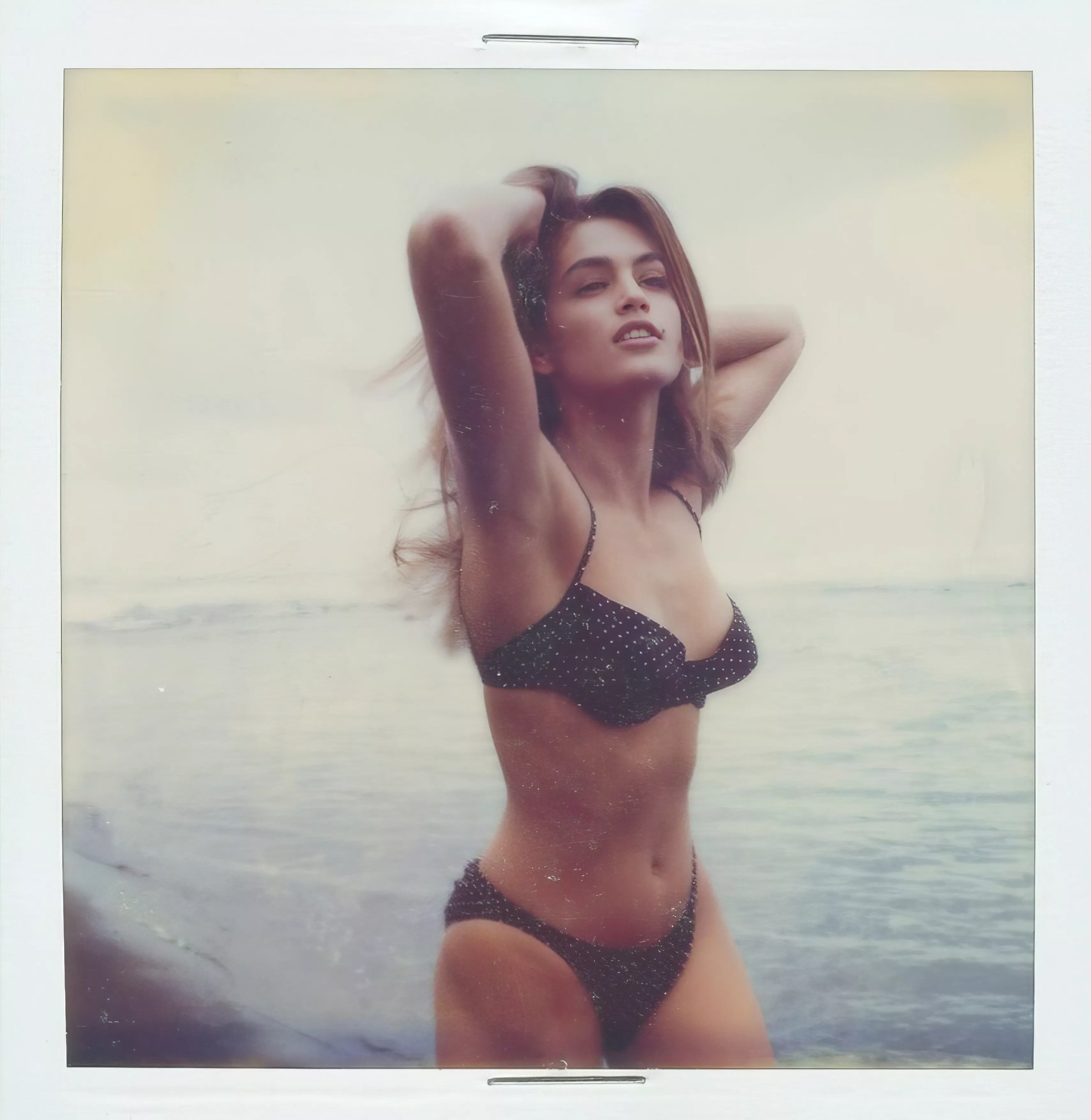 Cindy Crawford 1988, Ritts test polaroid for playboy posted by cylnzz