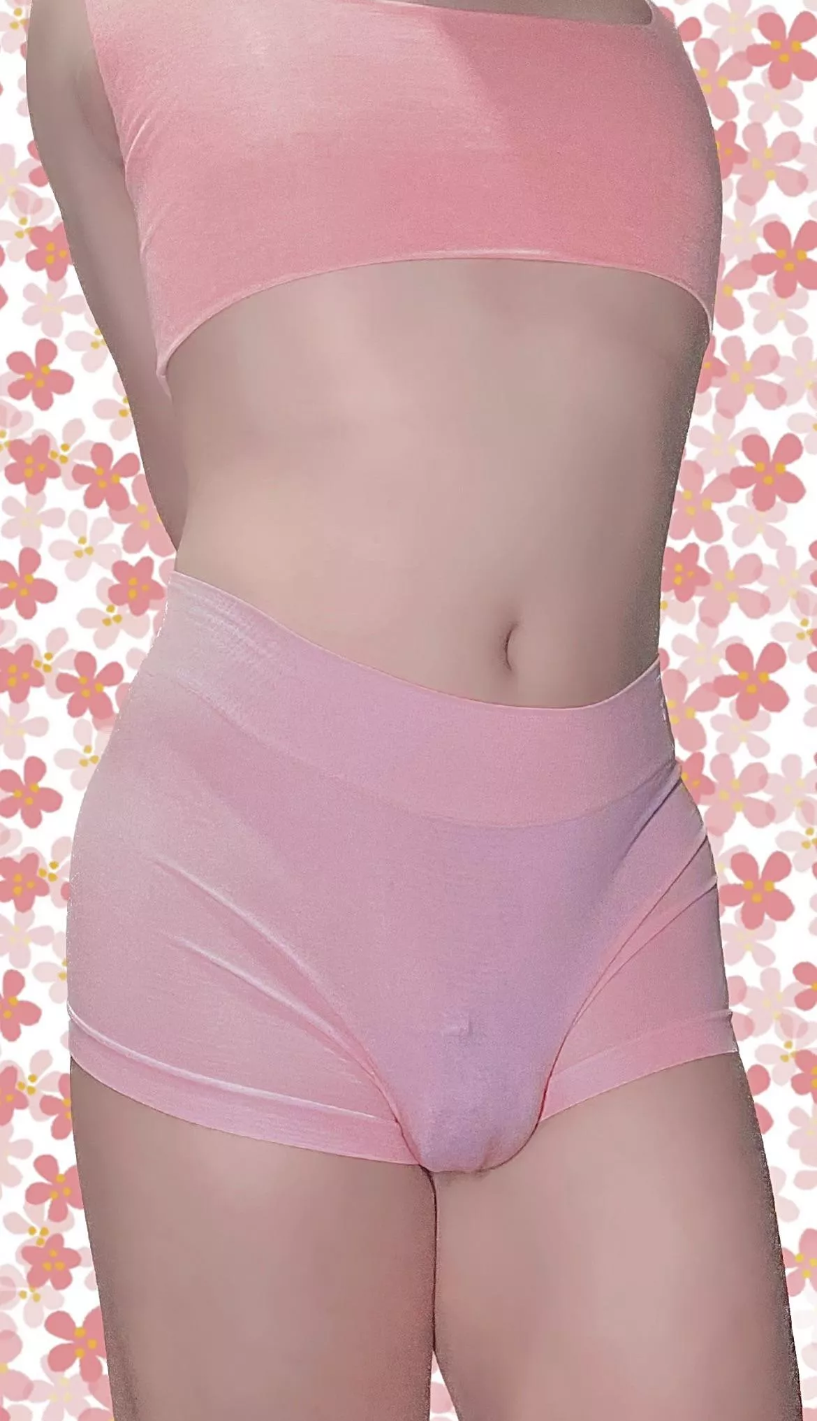 Do you think anyone would notice my little cage if I went to the gym looking like this? posted by JasmineLockedSissy