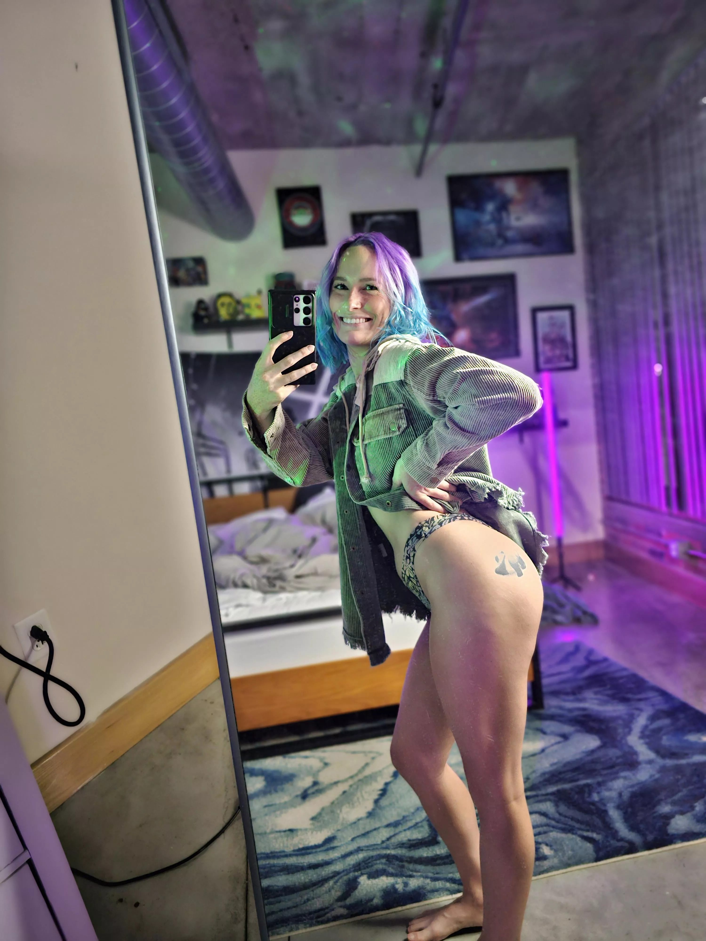 Grungy Panties + Purple Hair posted by _MyLittlePanda_