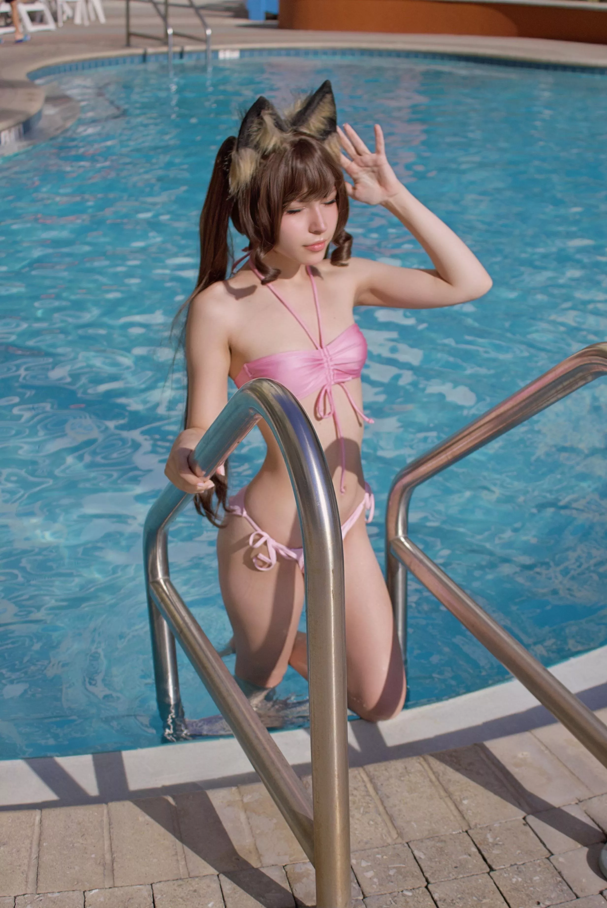 My Chocola from Nekopara bikini cos!! (@berryyparfait) posted by OneSignificance5093