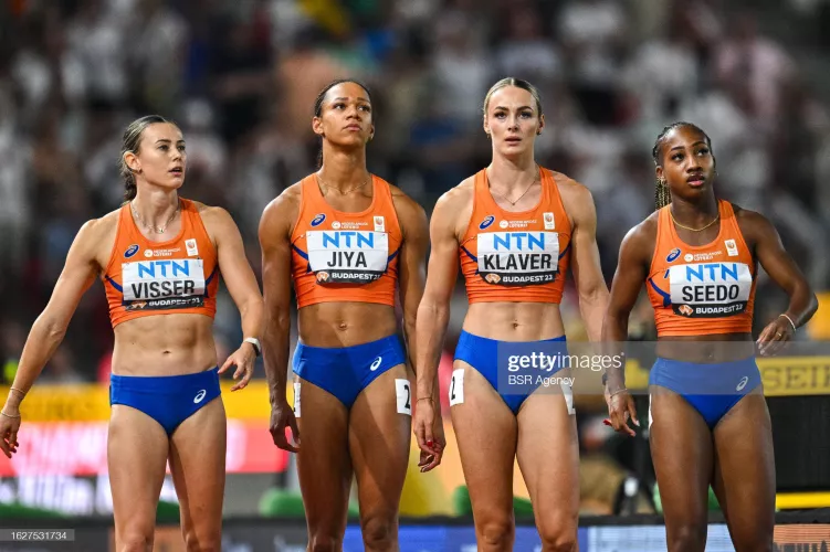 Nadine Visser, Tasa Jiya, Lieke Klaver, N'Ketia Seedo - Dutch 4x100 Girls by Jibrail55