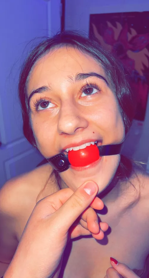 only way to keep her quiet 😏 by bry_sar