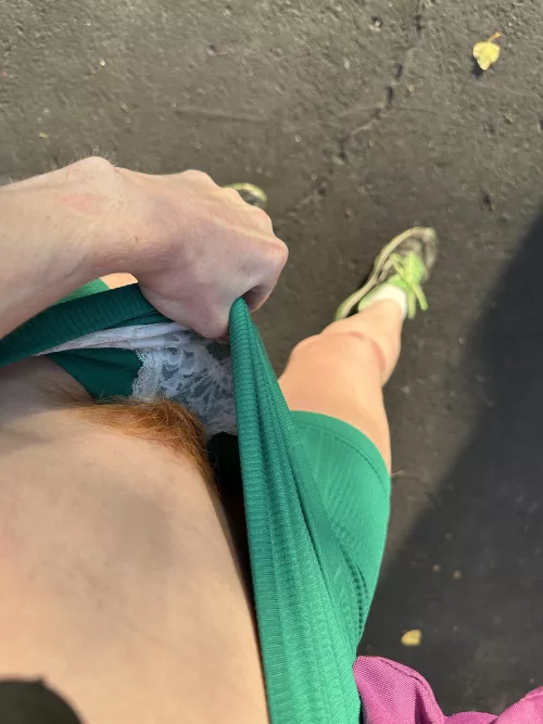 Peek of redhead bush by abbyrse