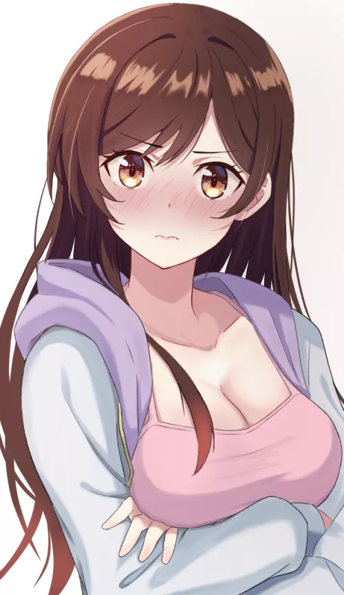 Blushing Chizuru Mizuhara (Rent A Girlfriend) by Csxc