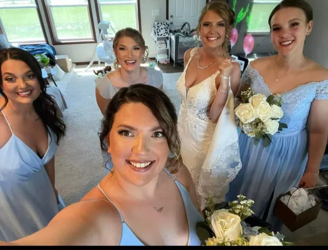 Bride and bridesmaids by beardedman60