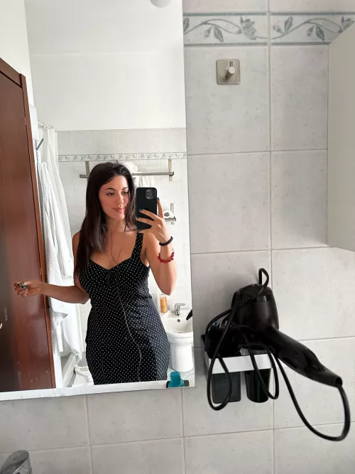 Catch a glimpse of her charm in a mirror selfie F19 OC by little__devill