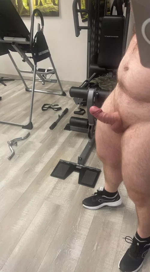 Even the workoutroom of the Hotel isnt Safe of me by The_dick_show