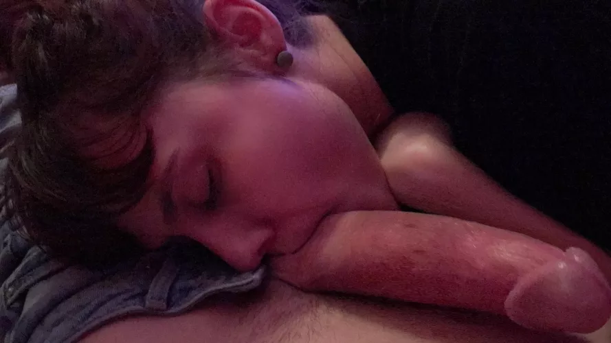 Give attention to all parts of the cock, especially the base ♡ by tallbtchdiaries