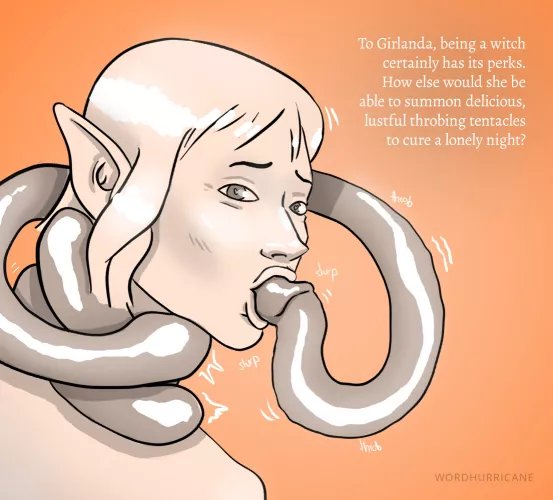 (OC) Girlanda and her tentacles by wordhurricane