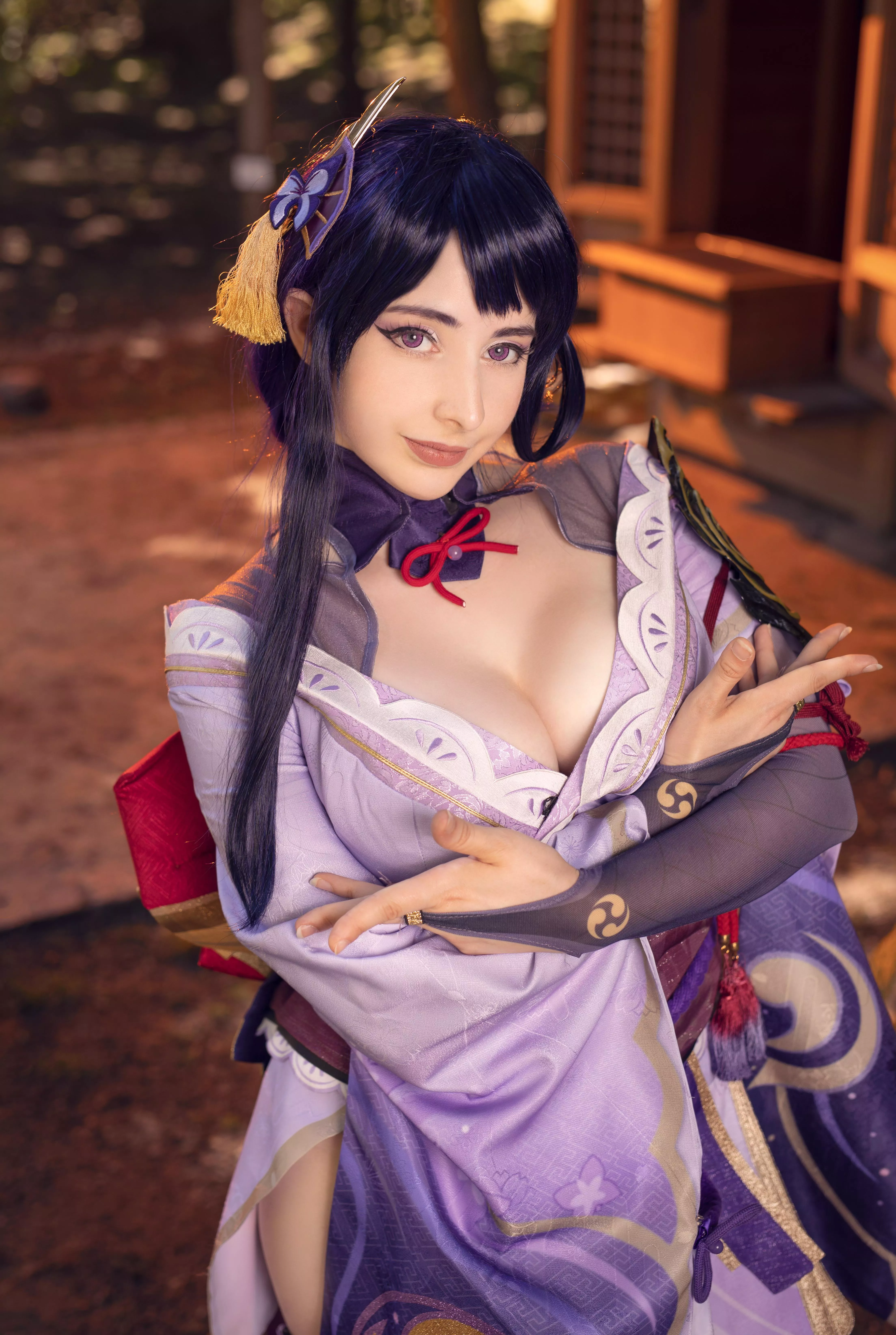 Raiden Shogun (Genshin Impact ) by Mikomi Hokina posted by gabanviii