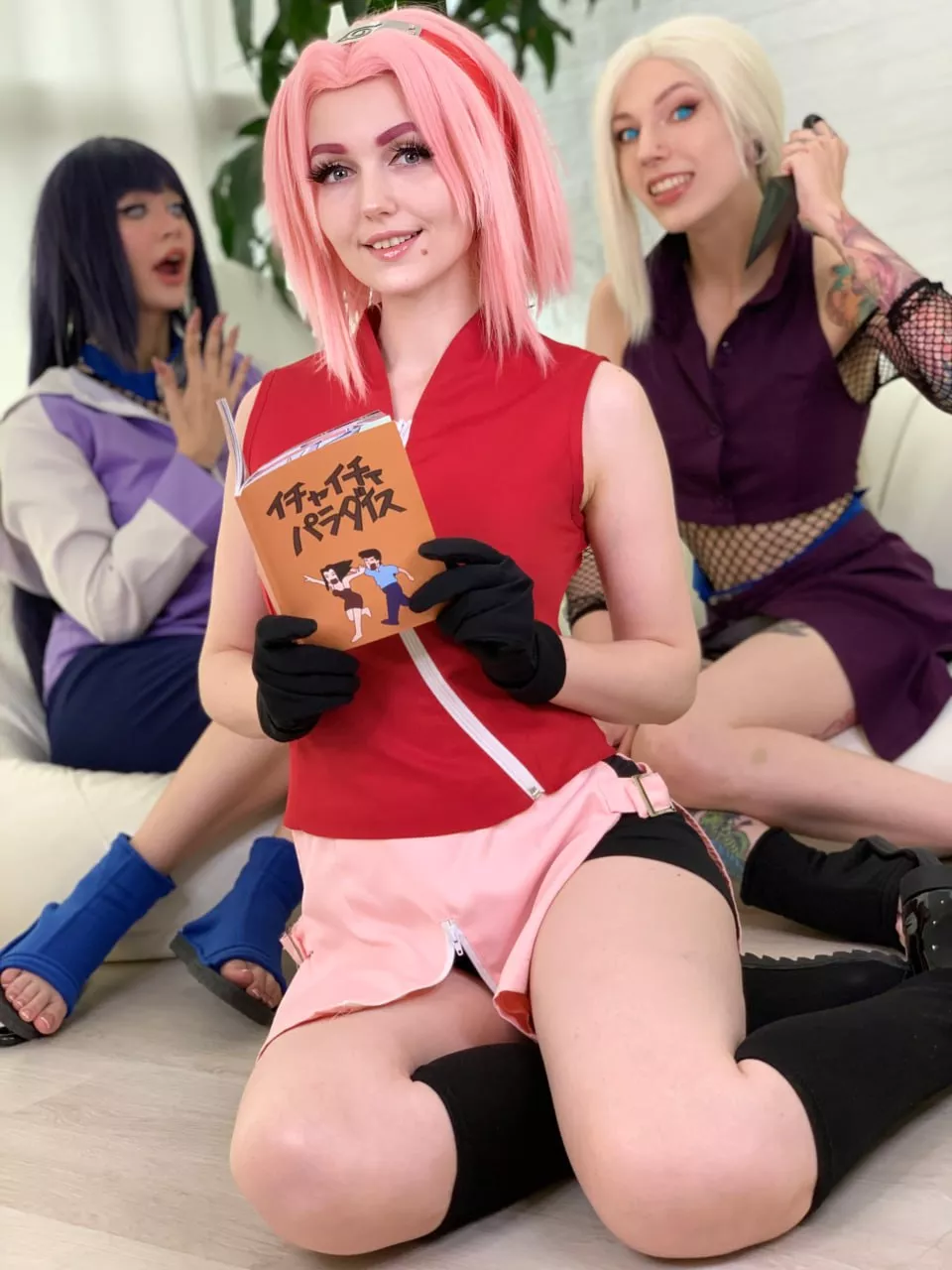 Sakura, Hinata and Ino from Naruto by Sia Siberia, Purple Bitch and Helly Rite posted by Sia_Siberia_Real