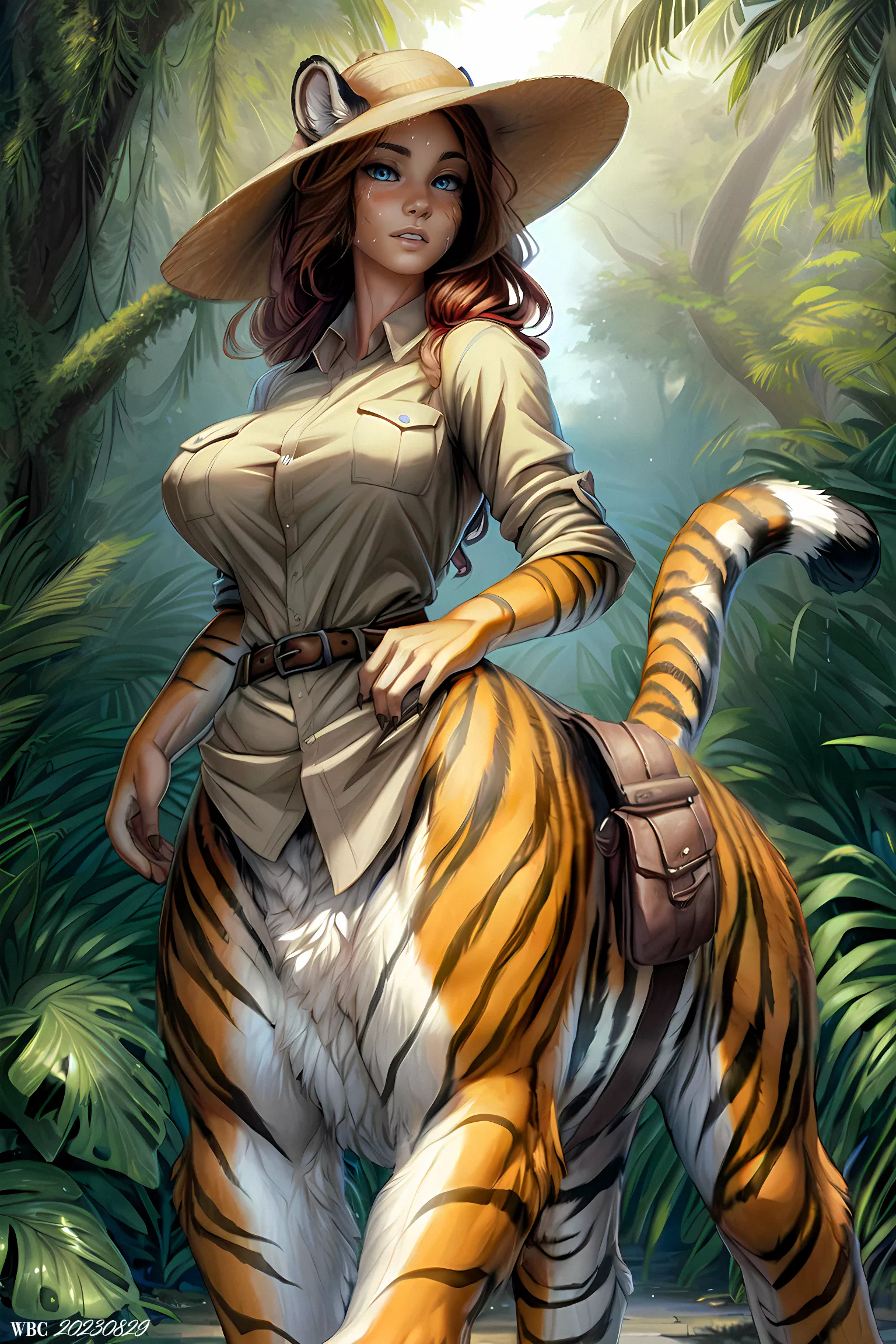 Uncharted lands. Tiger-taur girl posted by Successful_Ad_5698