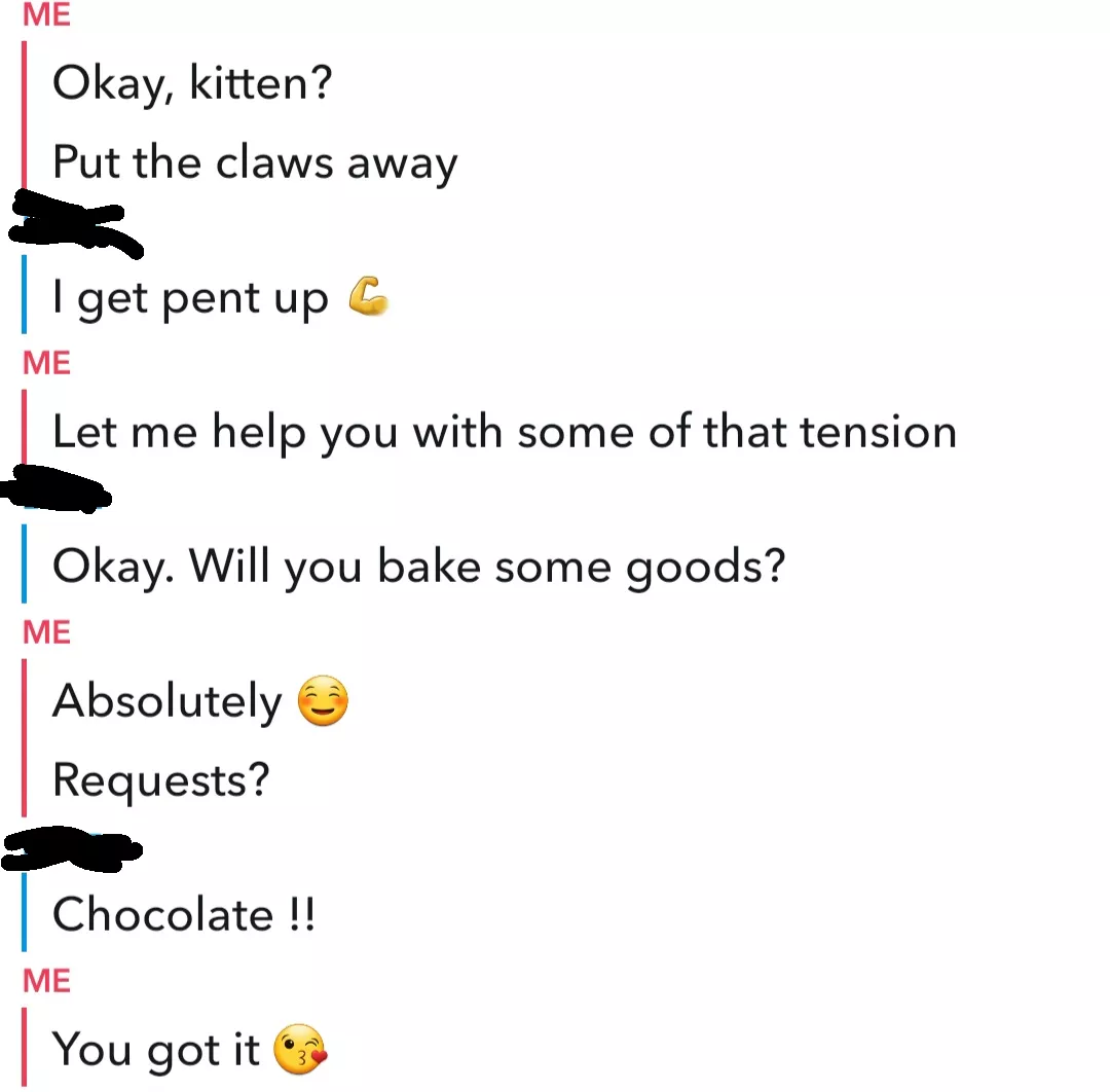 What a brat! Sometimes it's best not to engage and let them have their way 😜 by sweetnsourkitten