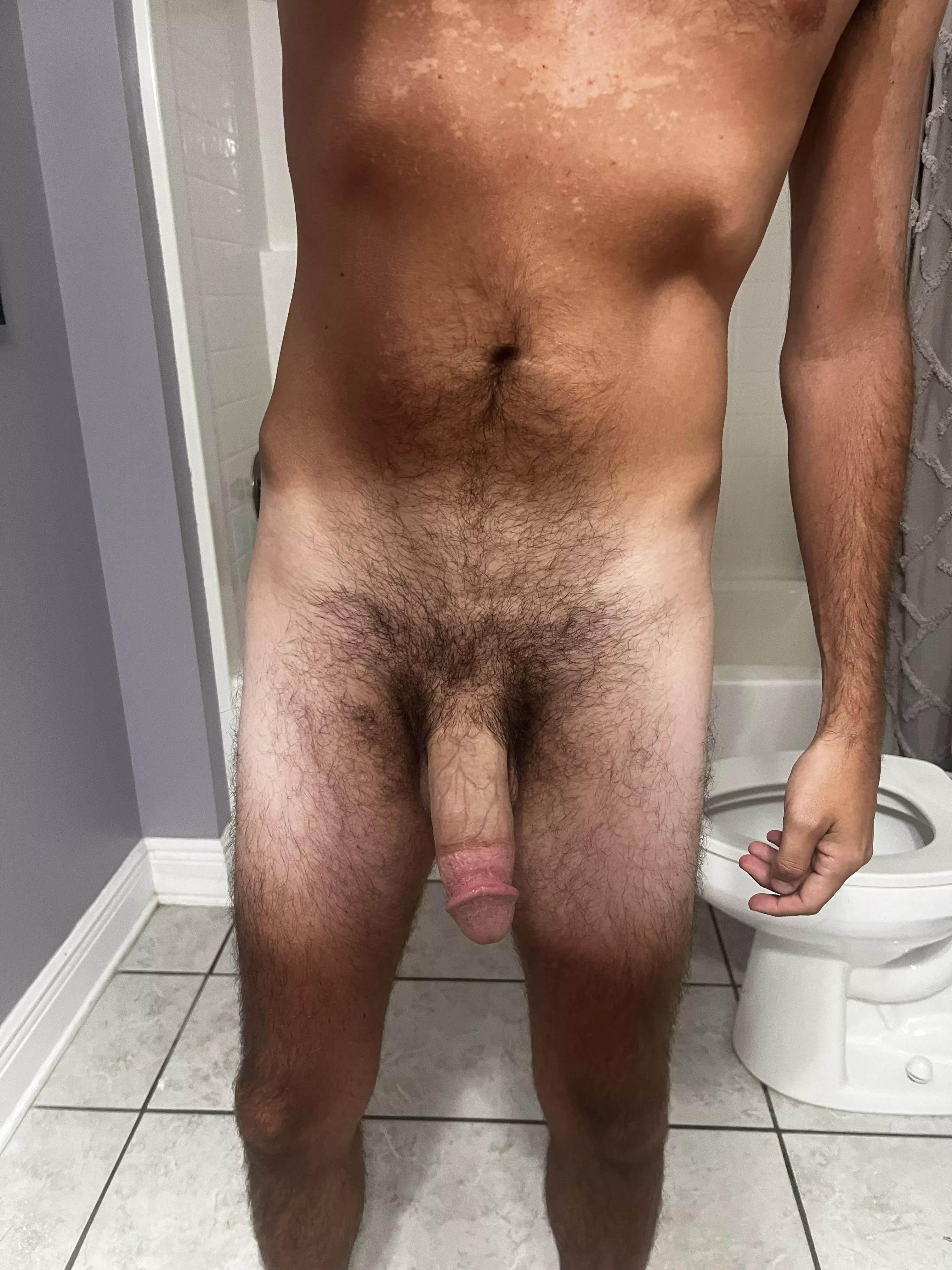 Cock looks better with a little fur posted by penton90