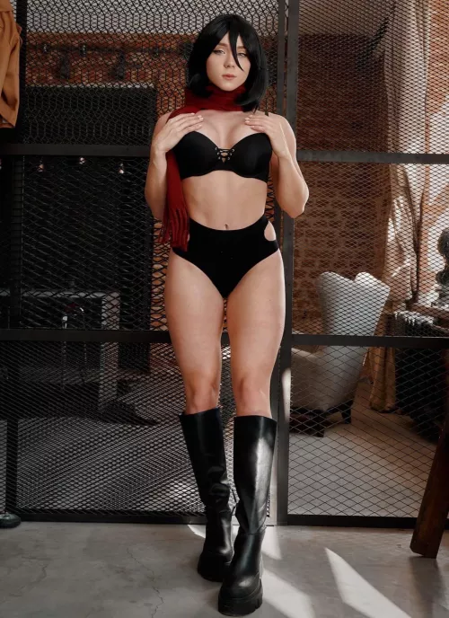 Mikasa Ackerman from Attack on Titan cosplay by SweetieFox by Sweetie_Fox