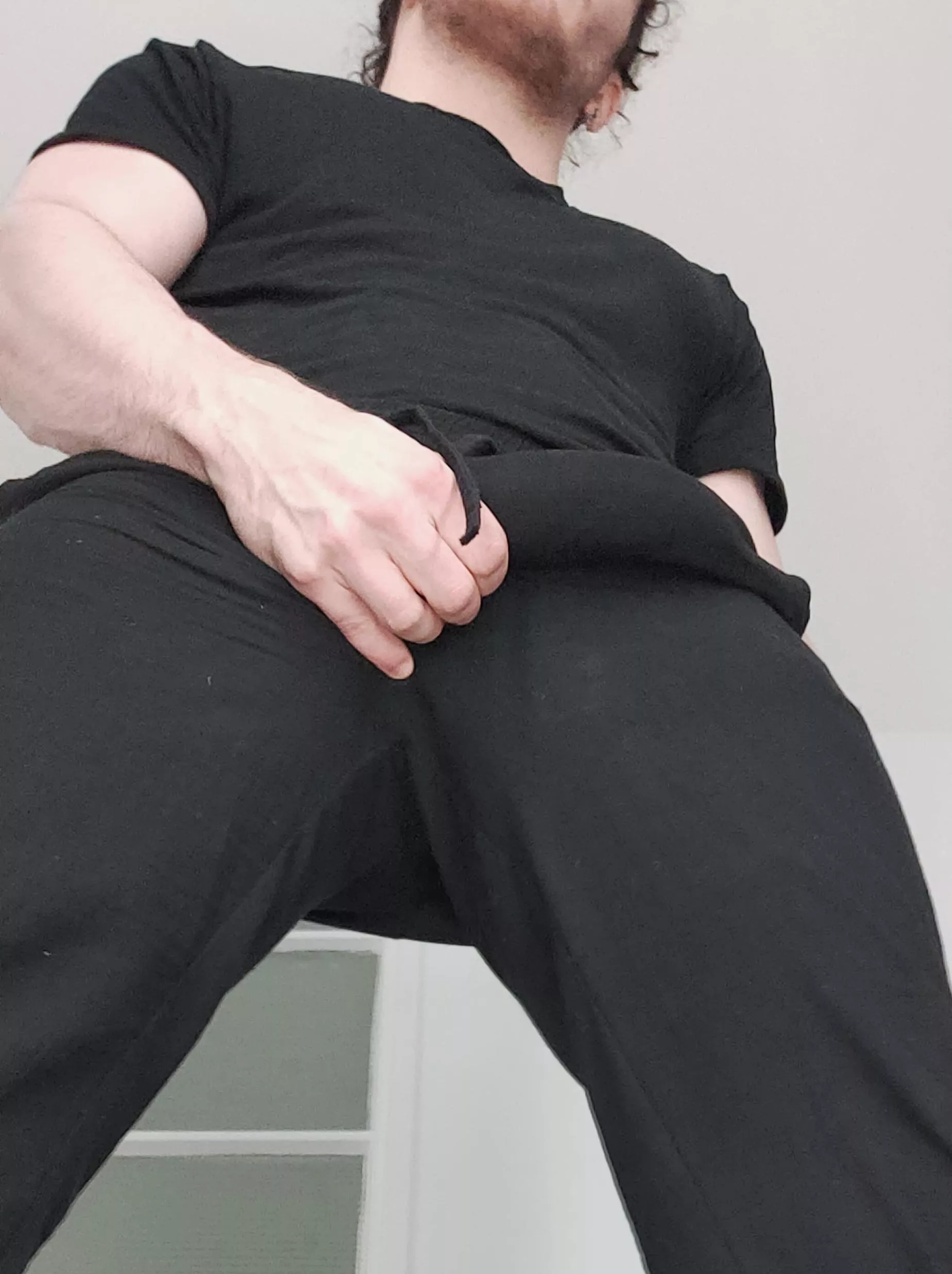 Grasping my nuts in my tight pants posted by AlexAffinityX