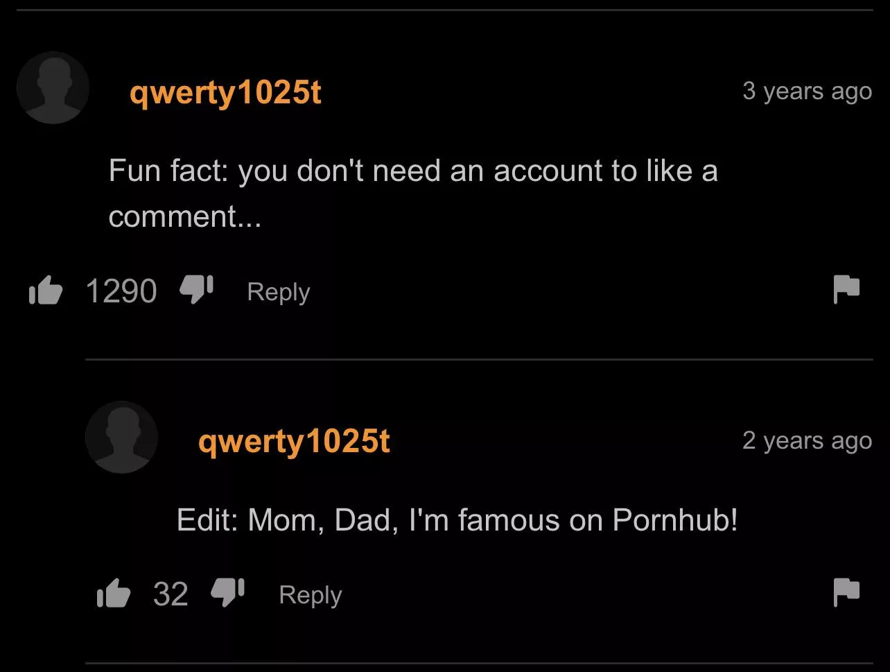 His parents will be proud posted by ElectricalPlantain35