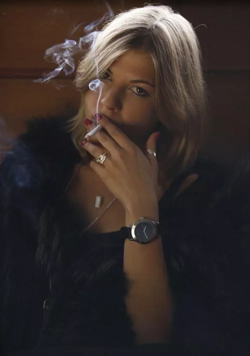 Love Blondes who smoke and wear real watches by SmokingFetishKing