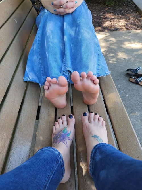 My toes and her soles! by The-Electric-Sky