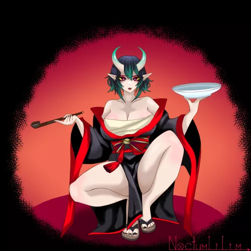 Oni Girl By (NoctumLILLIM) by MrBeansCar