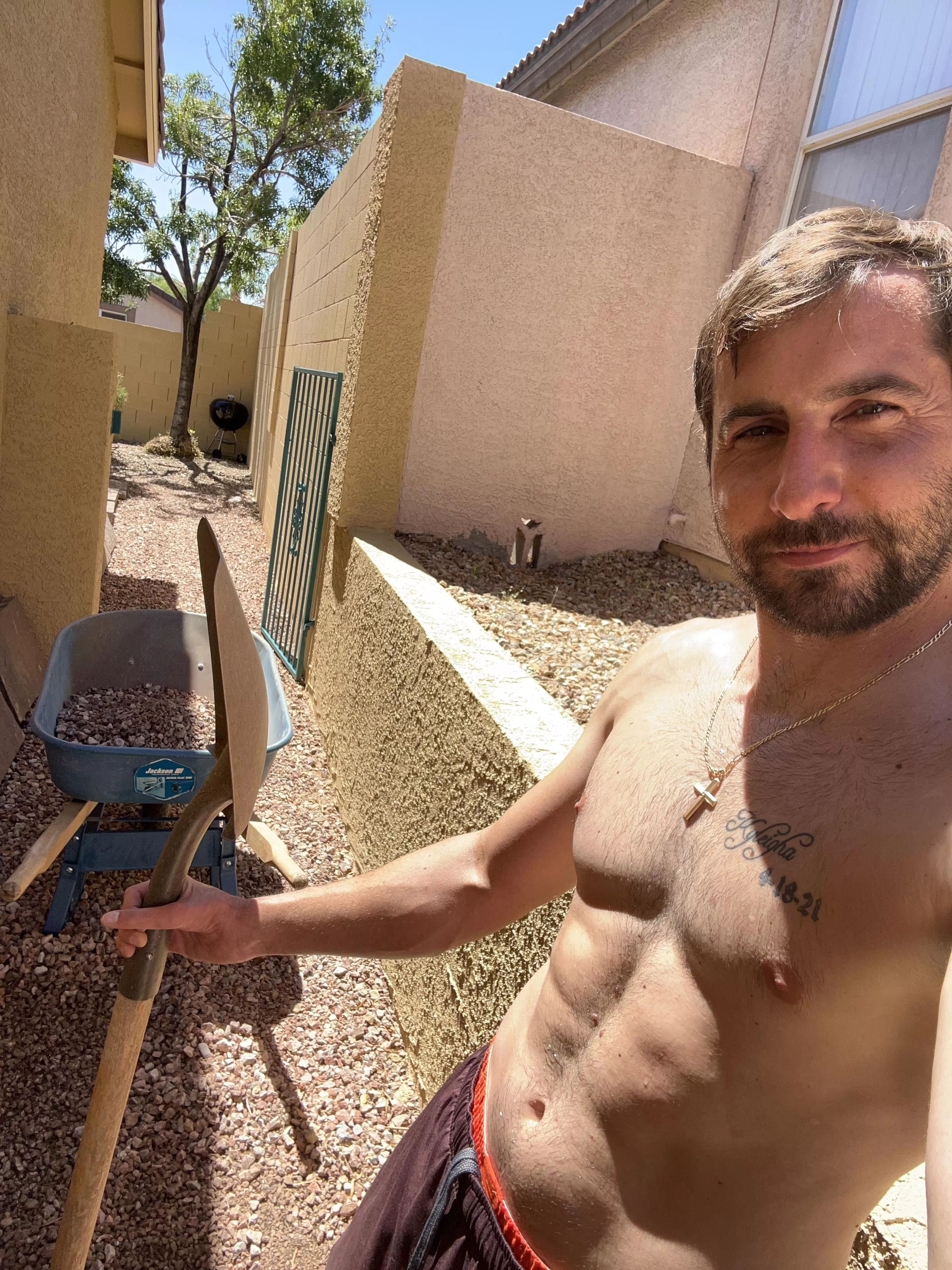 Shovel, wheel barrow, repeat 🔁 posted by Roo_lawnmaster