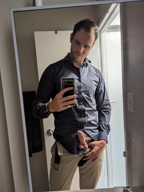 Think anyone would catch us in the break room? by CanuckInRed