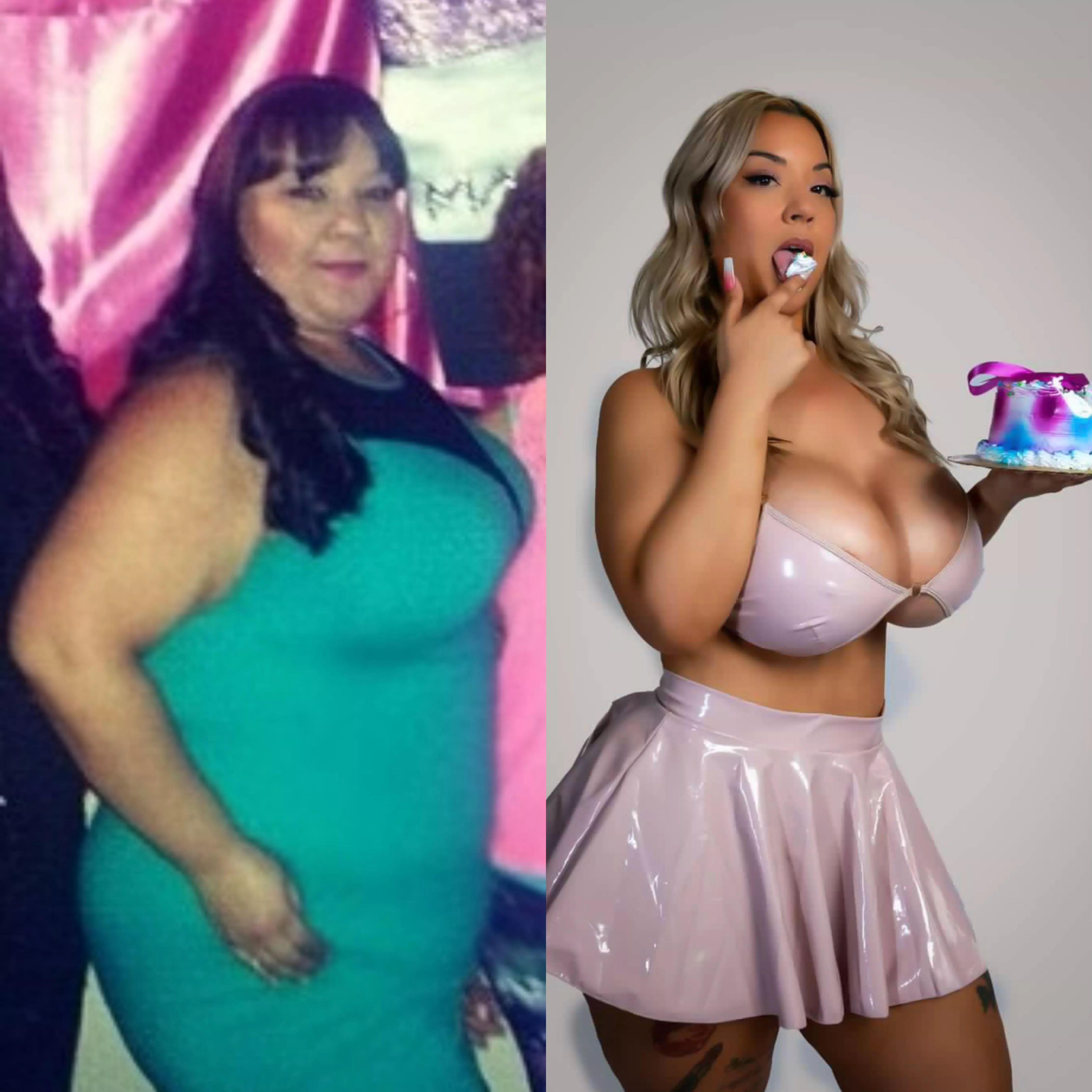 Birthday edition.. my how things have changed 😏 posted by BimboInTraining_