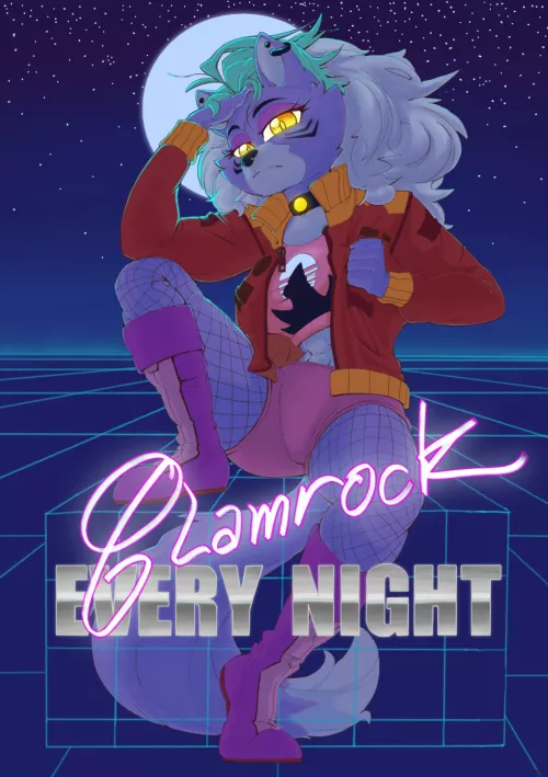 Glamrock every night (art by me) by mLaureano