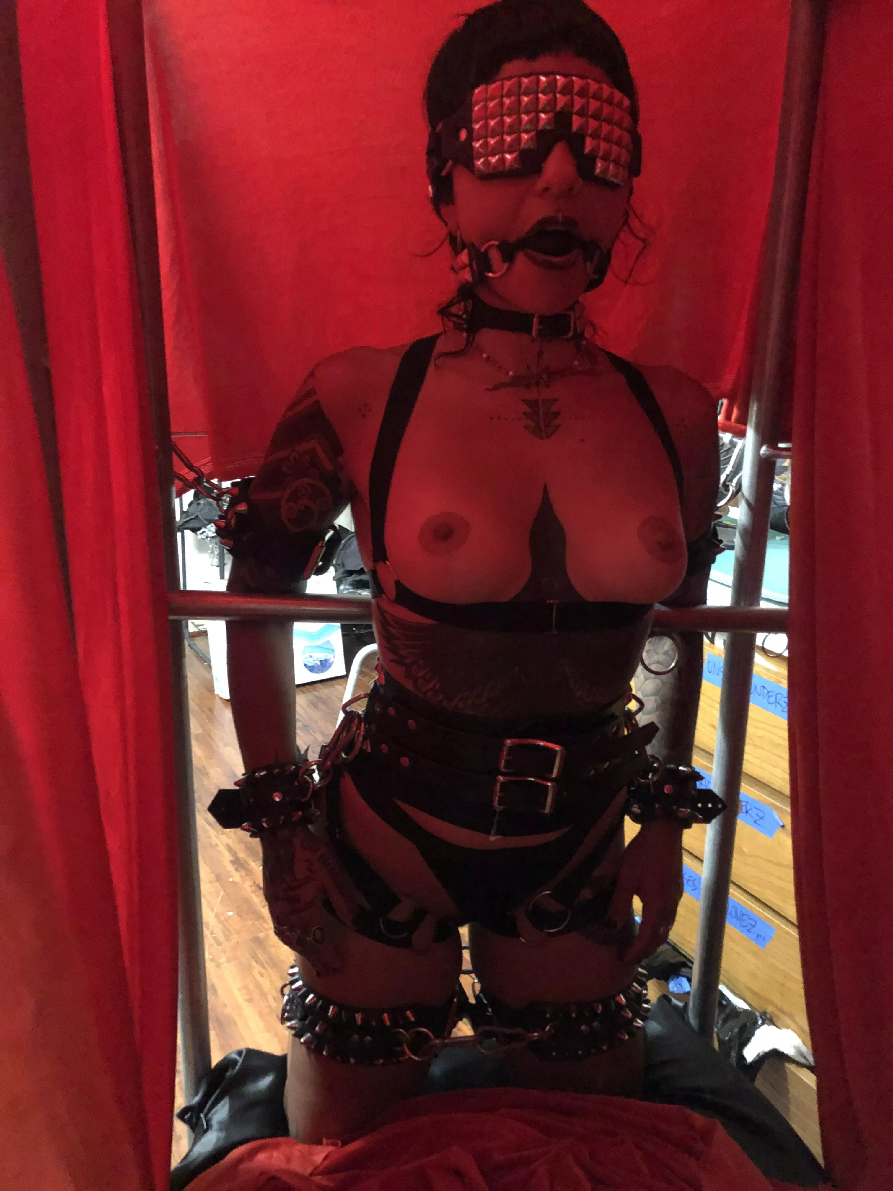 Hard to misbehave when your tied up and gagged posted by DarkSlugSlurper