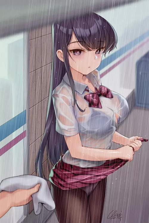 Komi-San Caught In The Rain (Komi Can't Communicate) by Csxc
