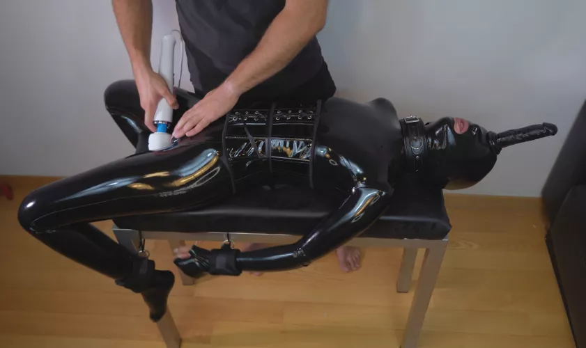 Latex unicorn getting a reward! by Ana-Katana