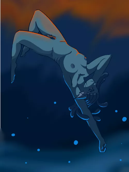 A morning swim (OC) by Baxrillu