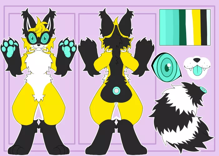 Do my sona look like a raccoon? by mimiyouy