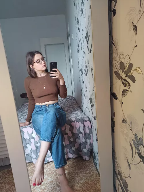 Going for a walk without a bra by Honey_69_