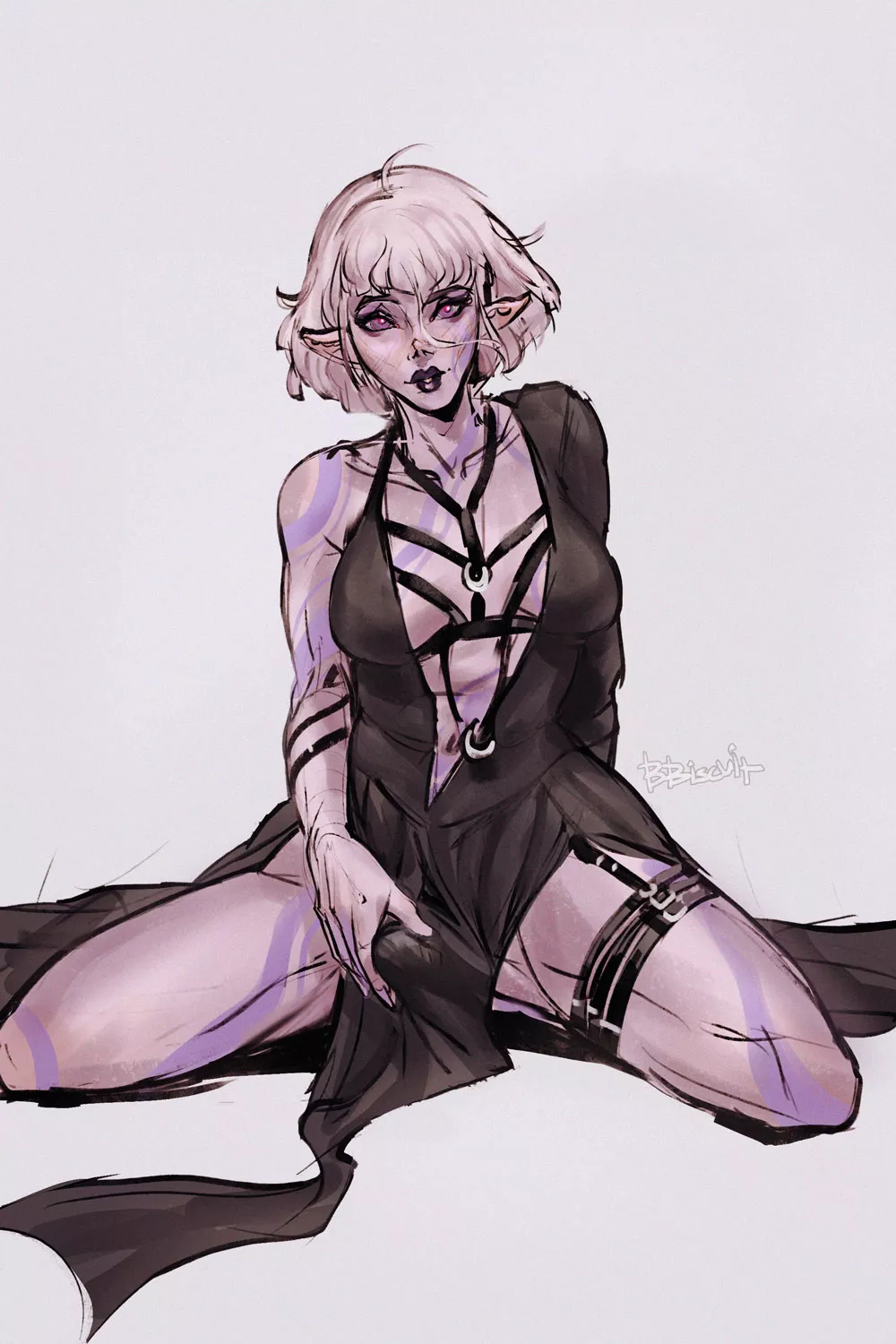 Hiding behind her clothes (BBiscuit) posted by sir_kiwi_bird