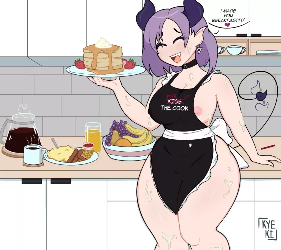 Succubus attempts to make you breakfast! by Kye_Ki