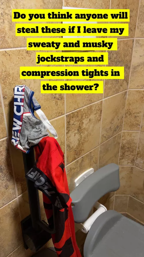 Who do you think will be the one who picks it up and take a sniff? by usedmenclothes