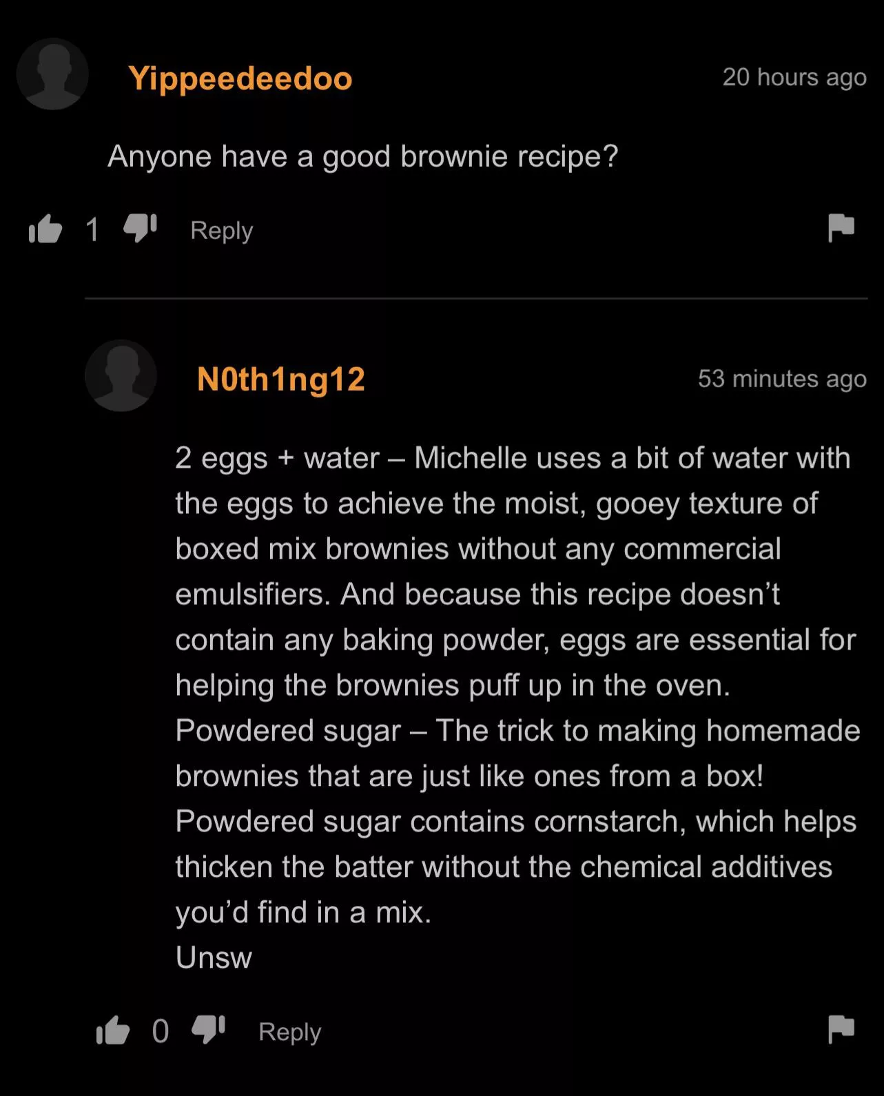 Any bakers want to chime in? posted by craftman2010