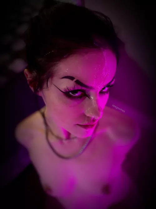 cum covered emo babe 🖤 by sexgnomes