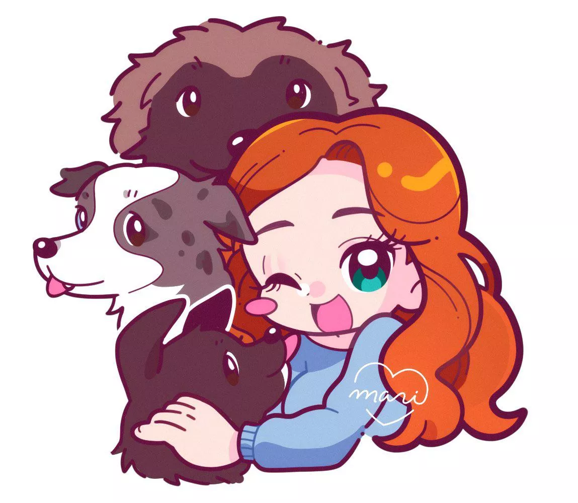 Fanart by @marikyuunn on twitter posted by MurlaTart