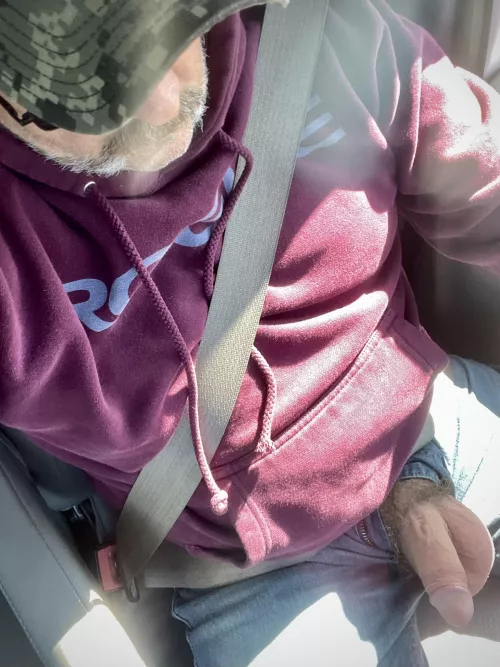 Letting it all hang out in the truck by SSCatskills