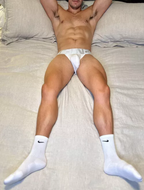 Love lounging in my jock by sweatygymcouple