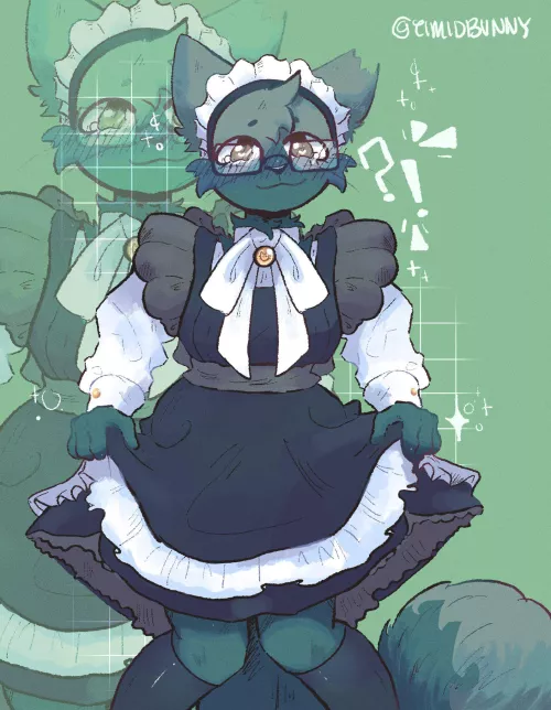 Maid YCH slot I made for a twitter user ^^ -art by me; @TIMIDBVNNY by Timidbvvnny
