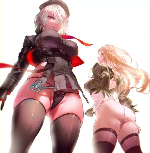 Rapi and 2B by xSaviour_N