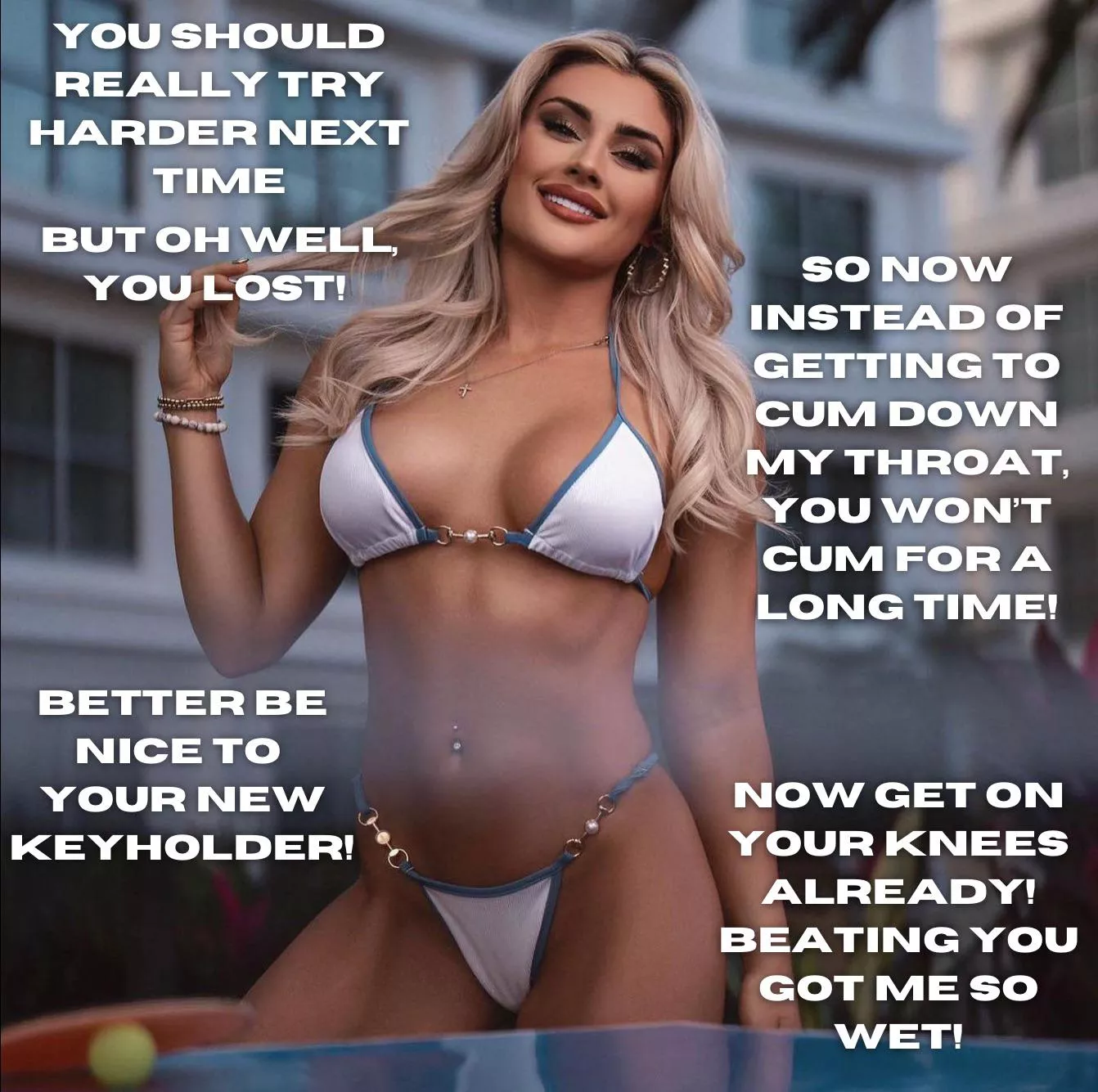 She beat you, now you have to deal with it! posted by Substantial-Goat-660